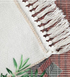 Tapis Salon Orange et Gris