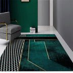 Tapis Salon Vert Émeraude