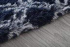 Tapis Shaggy Bleu