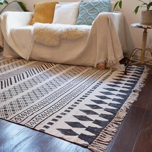 Tapis Blanc Oriental pour Salon