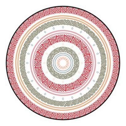 Tapis Vert Jaune Rouge