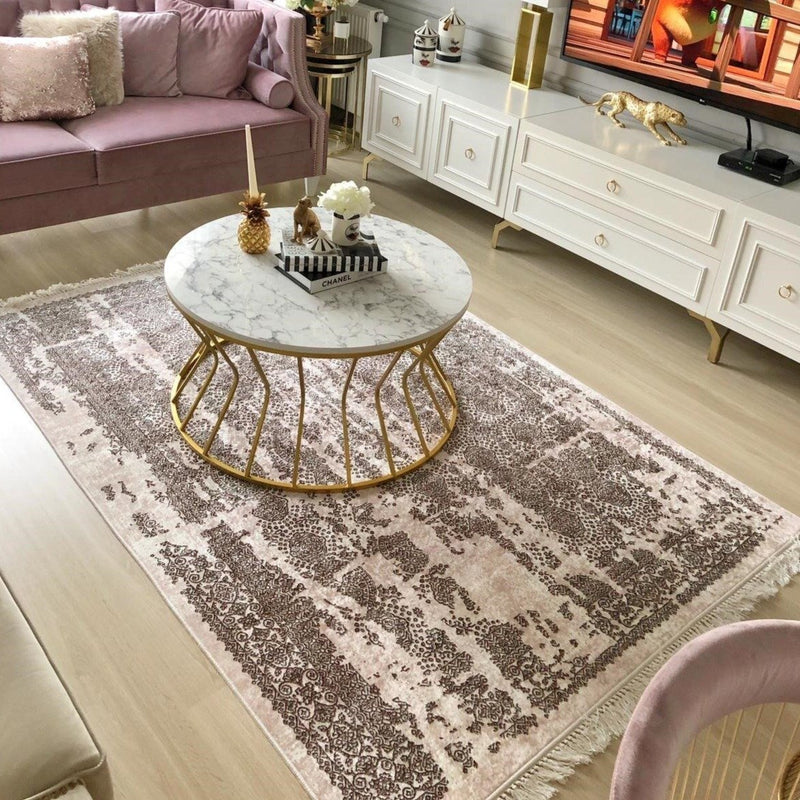 Tapis Vintage Beige Marron