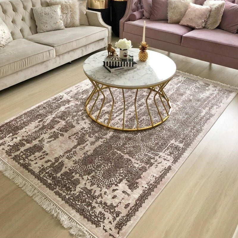 Tapis Vintage Beige Marron