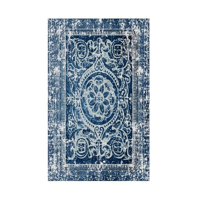 Tapis Vintage Bleu Canard