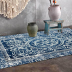 Tapis Vintage Bleu Canard