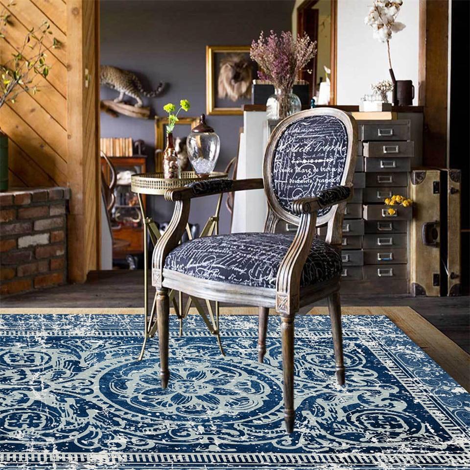 Tapis Vintage Bleu Canard