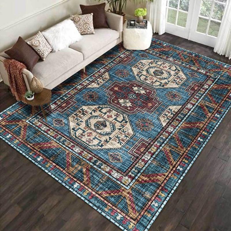 Tapis Vintage Bleu Foncé