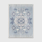 Tapis Vintage Bleu Gris