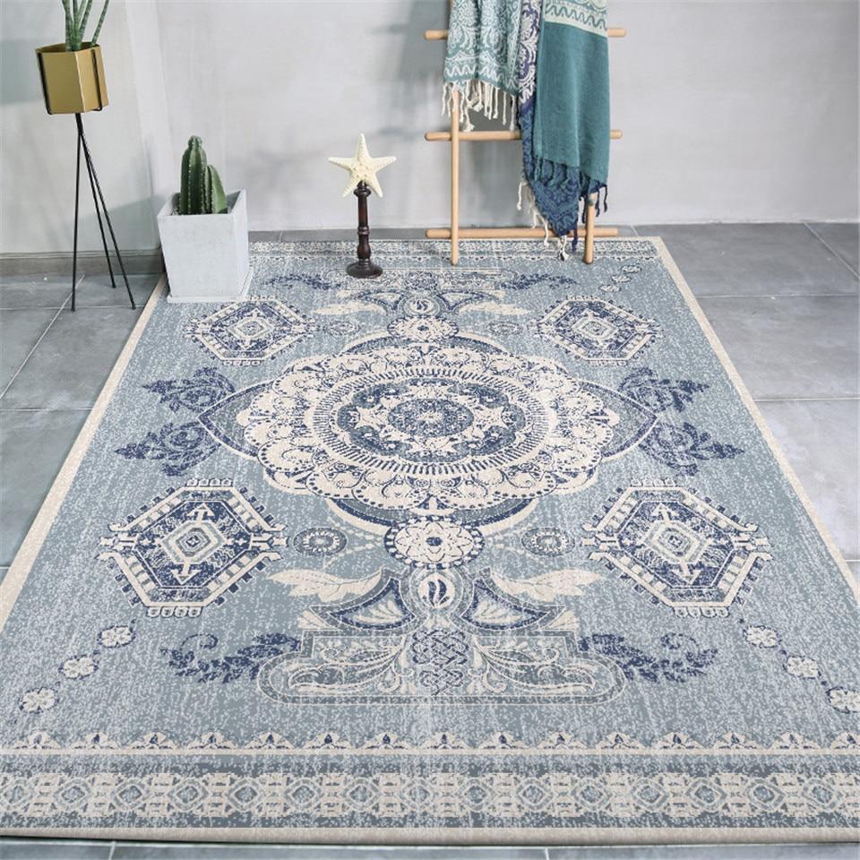 Tapis Vintage Bleu Gris