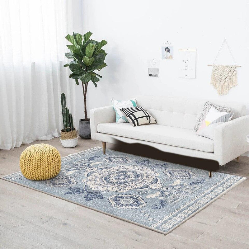 Tapis Vintage Bleu Gris