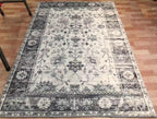 Tapis Vintage Gris Blanc