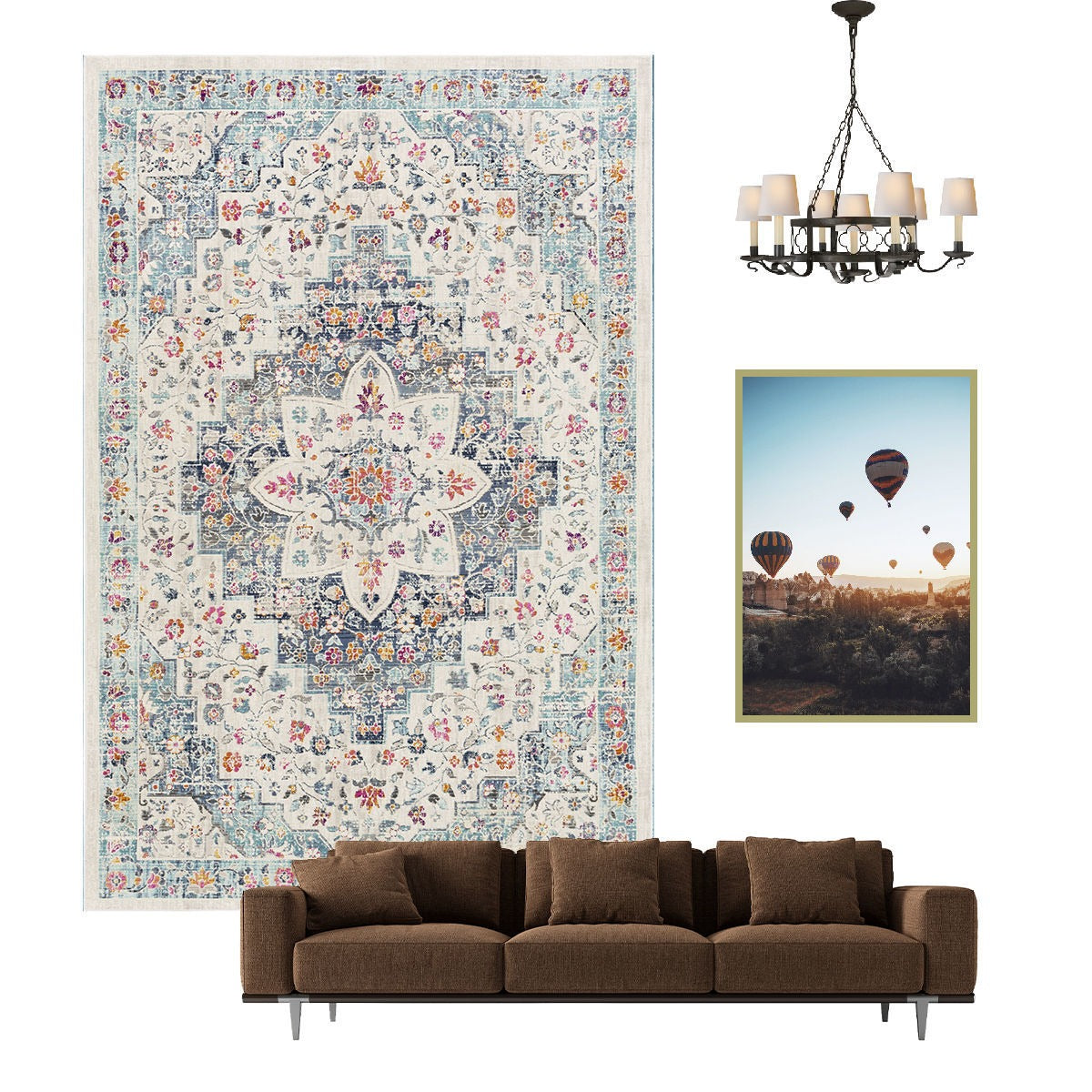 Tapis Vintage Multicolore