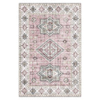 Tapis Vintage Rose et Gris