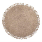 Tapis Jute Beige Rond