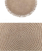 Tapis Jute Beige Rond