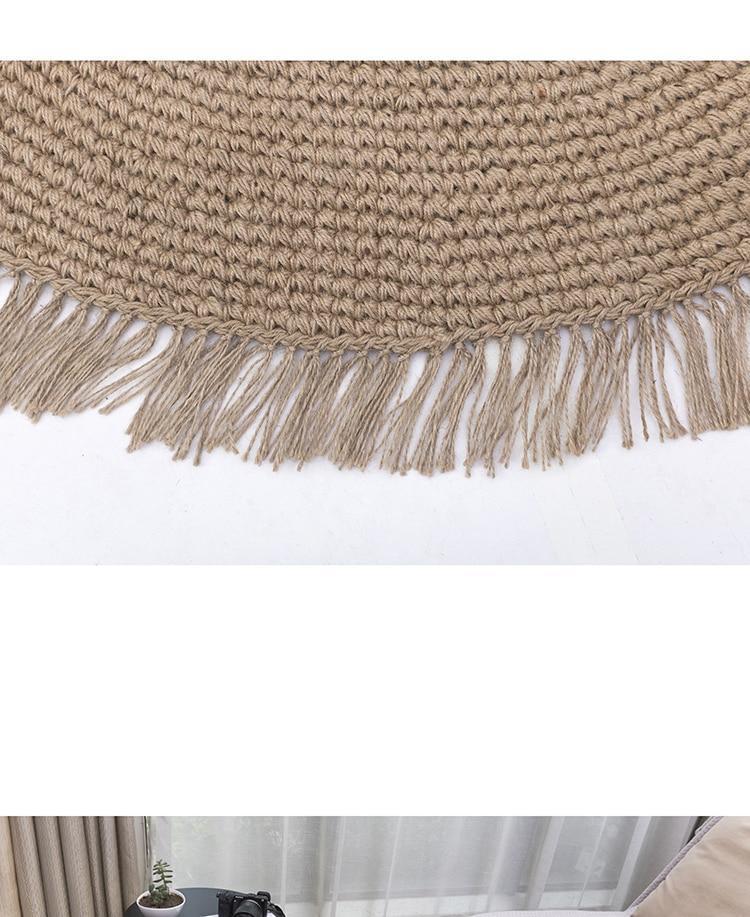 Tapis Jute Beige Rond