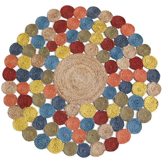 Tapis Jute Colorée