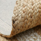 Tapis Jute et Blanc