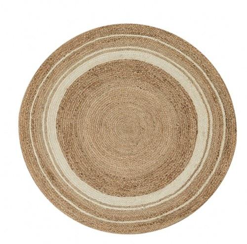 Tapis Jute et Blanc