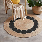 Tapis Jute et Noir