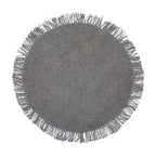 Tapis Jute Gris Rond