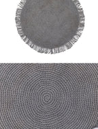Tapis Jute Gris Rond