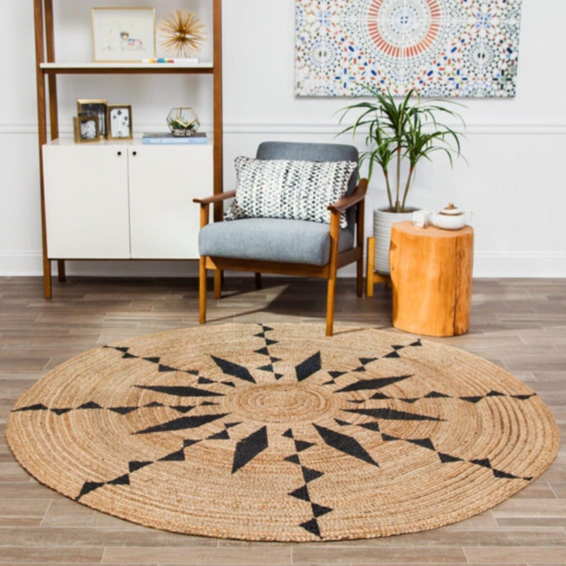Tapis Jute Rond 90cm
