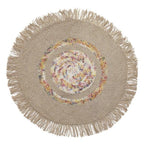 Tapis Rond Jute Écru