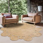 Tapis Rond Jute Tissé