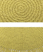 Tapis Rond Jute Vert