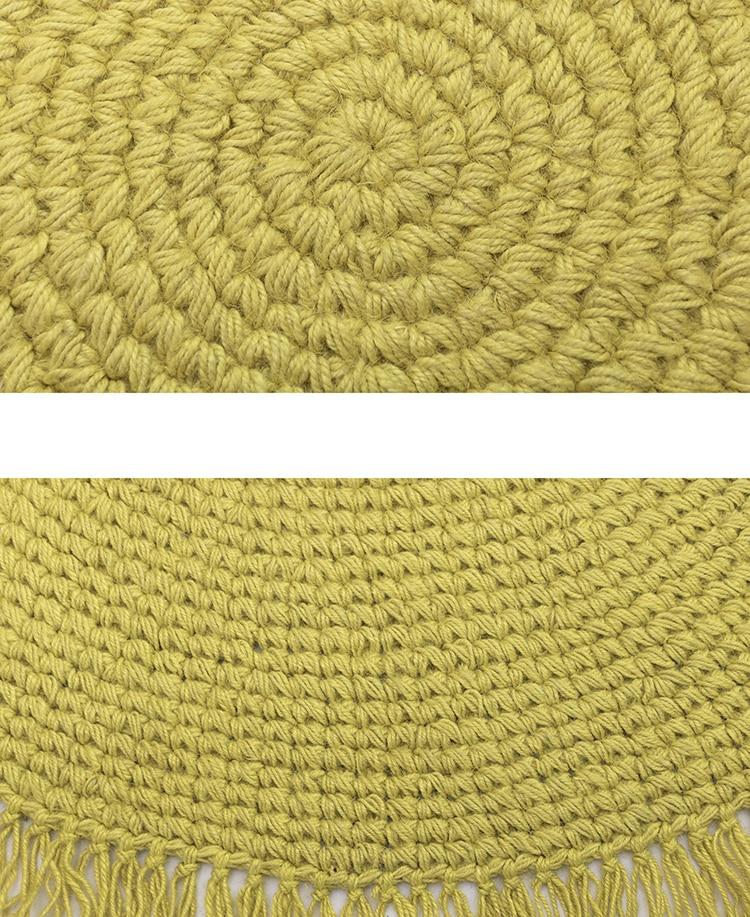 Tapis Rond Jute Vert