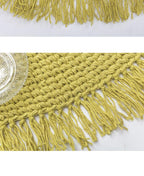 Tapis Rond Jute Vert