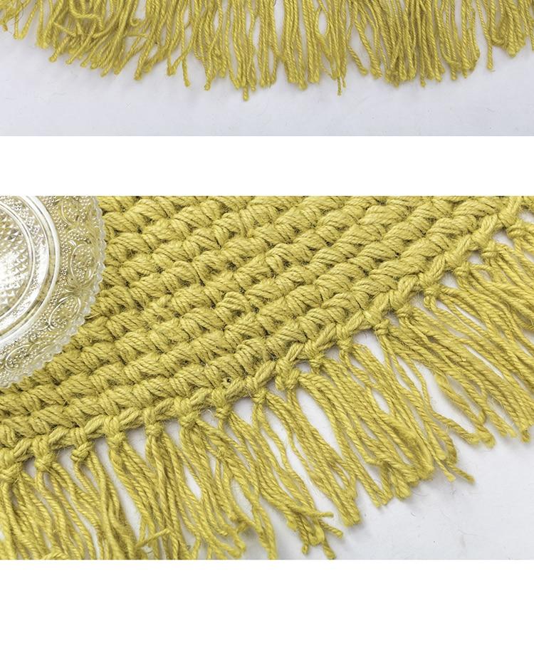 Tapis Rond Jute Vert