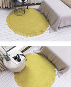 Tapis Rond Jute Vert